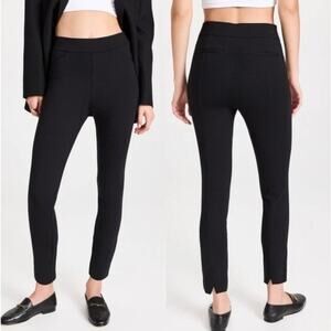 SPANX The Perfect Black Backseam Skinny Crop Pants Ponte Compression Pull-On M